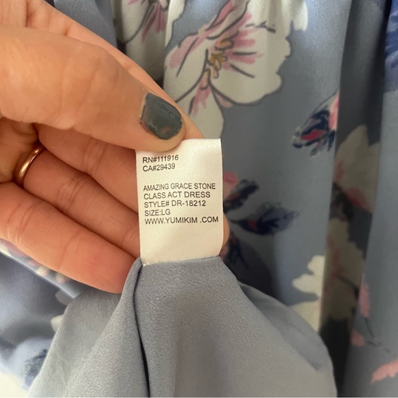 YUMI KIM | Amazing Grace Stone Class Act Tiered Mini Dress Smoke Neck Multi | L - Picture 4 of 6